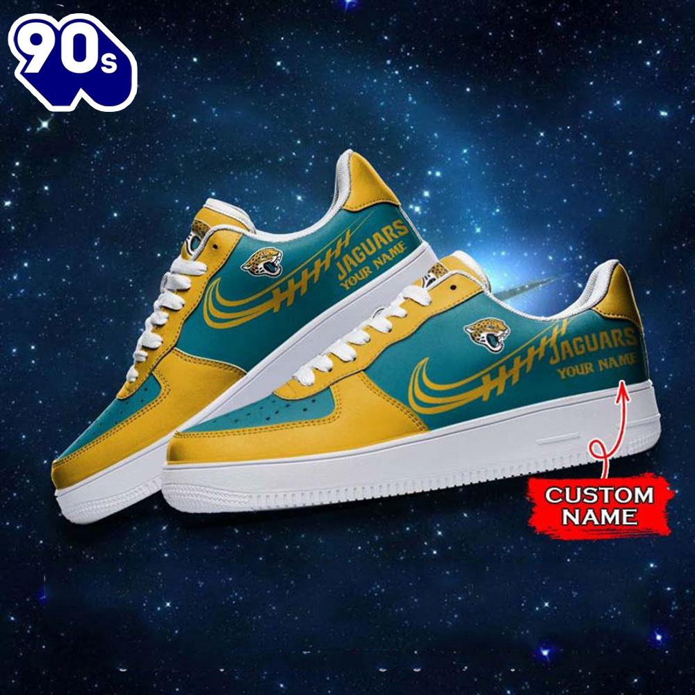 Jacksonville Jaguars NFL Personalized Air Force Sneaker Jacksonville Jaguars NFL Personalized Air Force Sneaker
