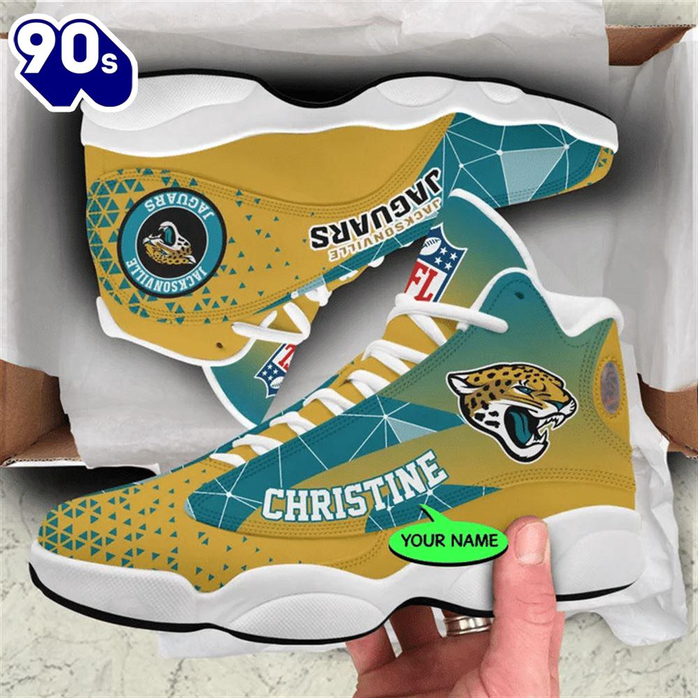 Jacksonville Jaguars NFL Personalized Jordan 13 Shoes Jacksonville Jaguars NFL Personalized Jordan 13 Shoes