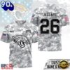 Jacksonville Jaguars NFL Salute to Service Custom Name & Number Camo 3D Shirt, NFL Trending Shirt