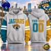 Jacksonville Jaguars NFL Two Tone Colorblock Varsity Hoodie, NFL Trending Shirt