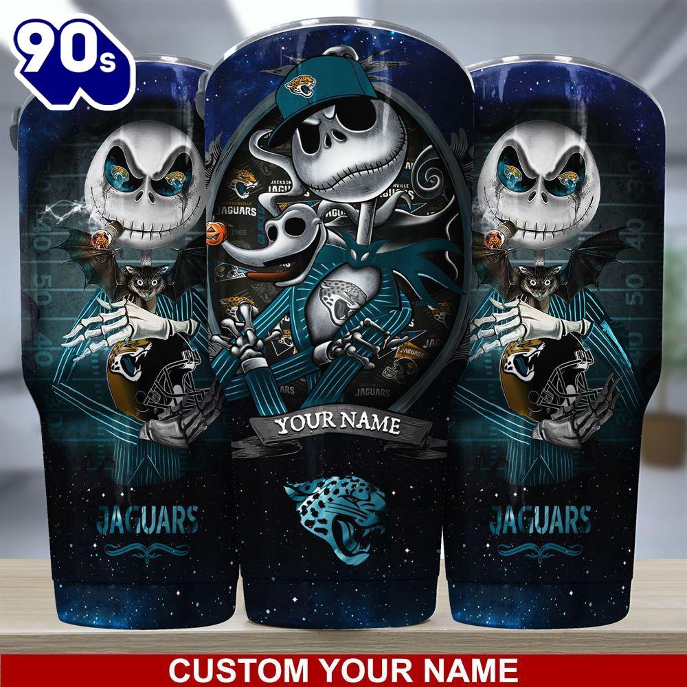 Jacksonville Jaguars NFL-Custom Tumbler Jack The Nightmare Before Christmas Jacksonville Jaguars NFL-Custom Tumbler Jack The Nightmare Before Christmas