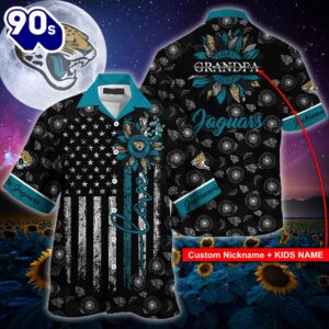 Jacksonville Jaguars NFL-Hawaii Shirt Sunflower…