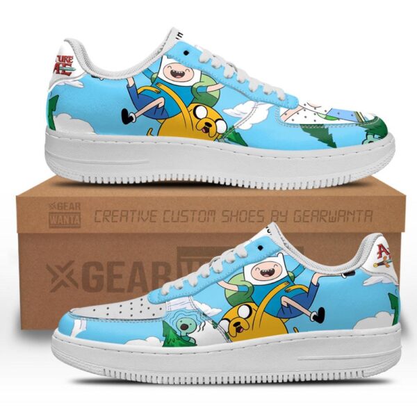 Jake and Finn Air Sneakers Custom Adventure Time Shoes