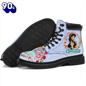 Jamine Princess Leather Boots Shoes Custom