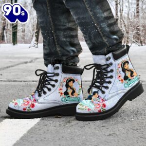 Jamine Princess Leather Boots Shoes Custom
