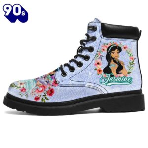 Jamine Princess Leather Boots Shoes Custom