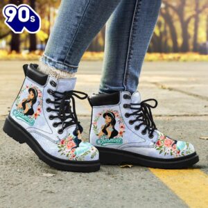 Jamine Princess Leather Boots Shoes Custom