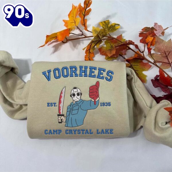 Jason Voorhees Horror Movies Embroidered Sweatshirt Fashion Style For Man And Women