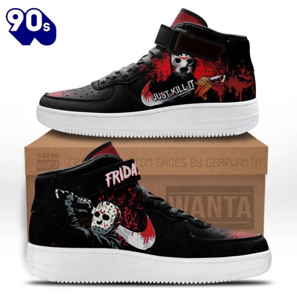 Jason Voorhees Mid Force Shoes Custom Friday 13th For Horror Fans