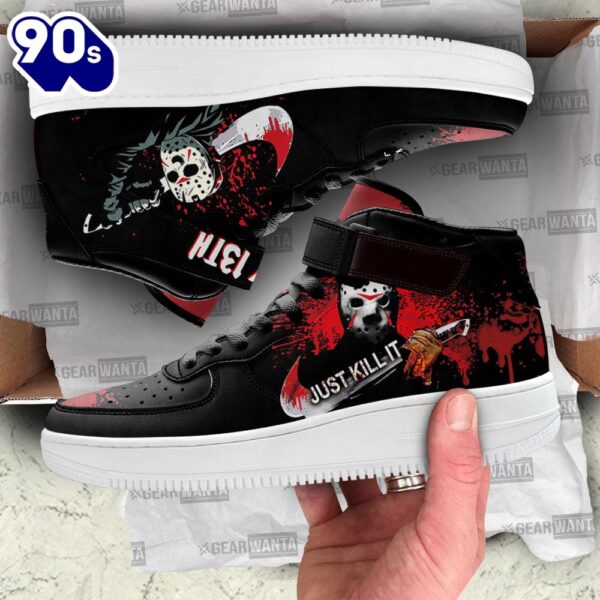 Jason Voorhees Mid Force Shoes Custom Friday 13th For Horror Fans