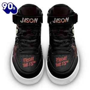 Jason Voorhees Shoes High Top Air Force Shoes Custom Sneakers For Horror Fans