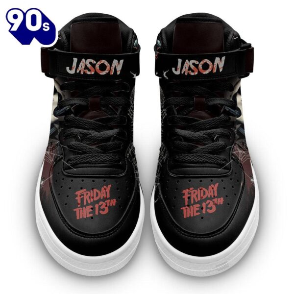 Jason Voorhees Shoes High Top Air Force Shoes Custom Sneakers For Horror Fans