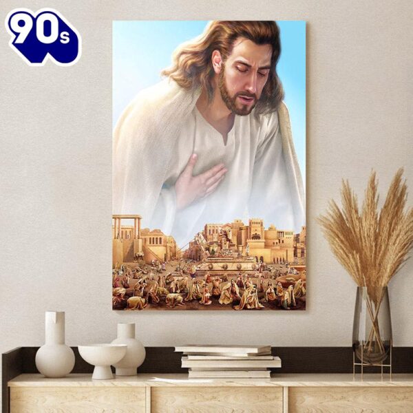 Jehovah’s Witnesses Jesus Christ In Paradise Canvas Picture Jesus Christ Canvas Art , Christian Gifts Christmas
