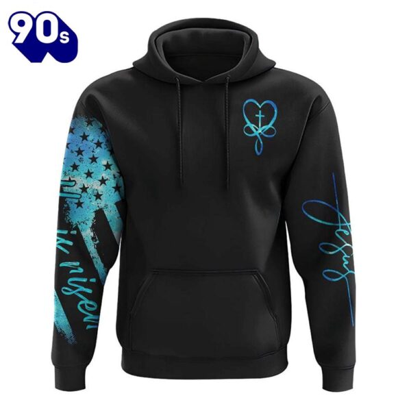 Jesus And Dove Watercolor 3D Hoodie