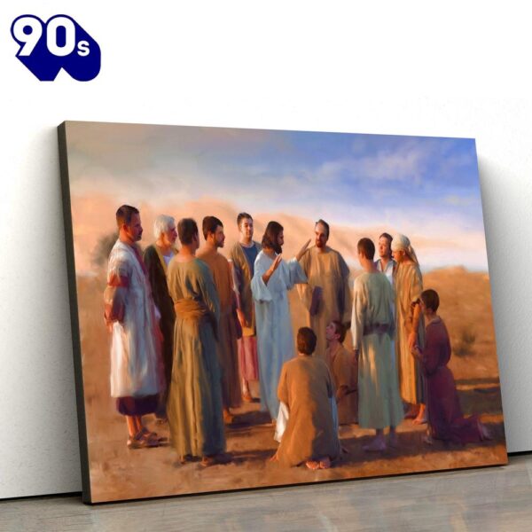 Jesus And His Disciples Jesus Canvas Wall Art  , Christian Gifts Christmas