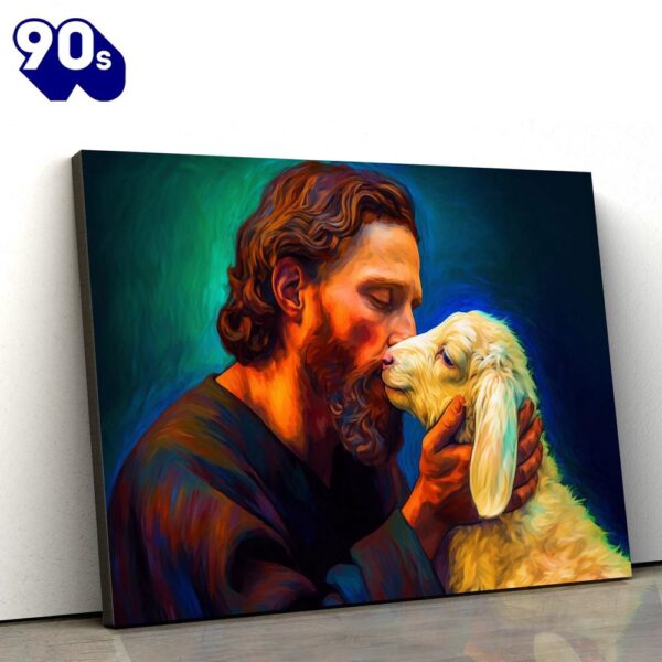 Jesus And Lamb Van Gogh Artwork Jesus Canvas Pictures  , Christian Gifts Christmas