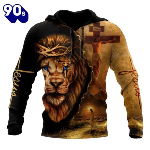 Jesus And Lion I Still Look To God For Strength God 3D Hoodie