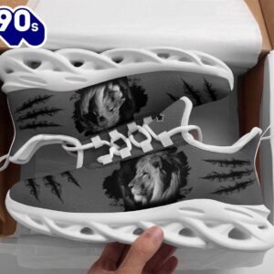 Christian Running,   Jesus And Lion Running Sneakers Max Soul Shoes For Men And Women