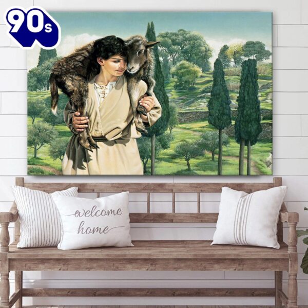 Jesus And The Lamb Picture Lamb Of God Canvas Wall Art