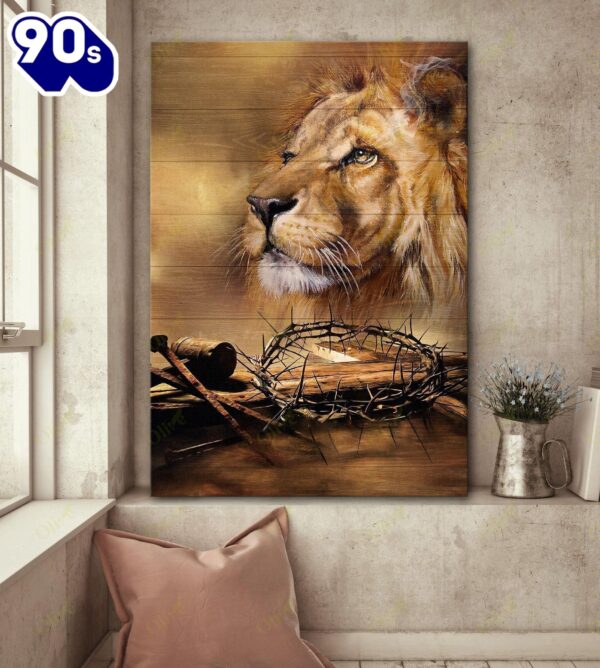 Jesus Beautiful Lion Easter Canvas Posters