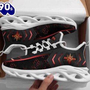 Christian Running,   Jesus Black Saved My Life Running Sneakers Max Soul Shoes For Men And Women