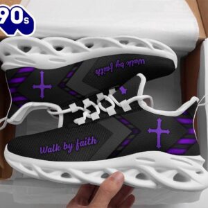 Christian Running,   Jesus Black White Running Shoes Max Soul Shoes For Men And Women