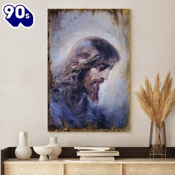 Jesus Christ Face Portrait Canvas Wall Art