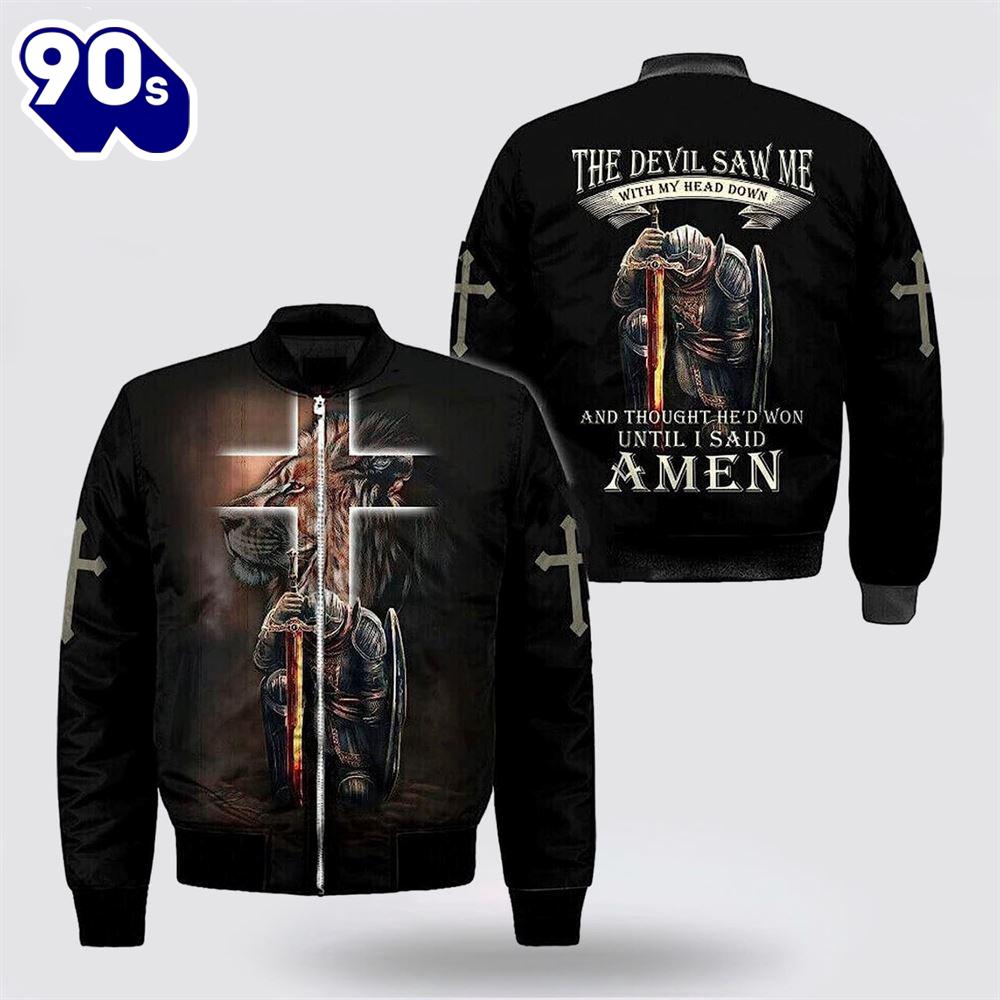 Jesus Christ Lion Of Judah Knight Warrior Bomber Jacket - Christian Bomber Shirts for Men and Women Gift Christian Jesus Christ Lion Of Judah Knight Warrior Bomber Jacket - Christian Bomber Shirts for Men and Women Gift Christian