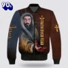 Jesus Christian Faith Over Fear Bomber Jacket – Christian Bomber Shirts for Men and Women Gift Christian