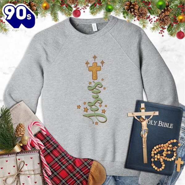 Jesus Cross Version 2 Colored Edition Sweatshirt Gift Xmas