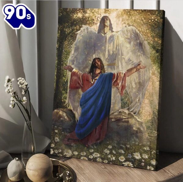Jesus Drawing Angel Wings Prayer For Healing Canvas Posters