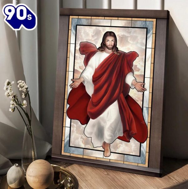 Jesus Drawing Walking With Jesus Canvas Posters