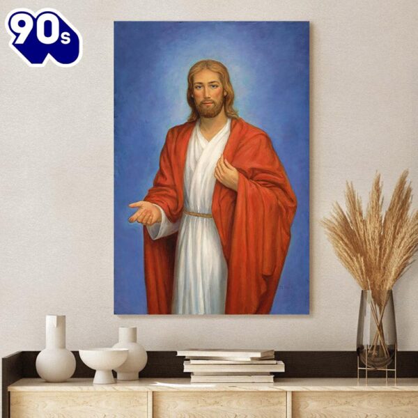 Jesus Edgar Jerins Canvas Wall Art Jesus Canvas Pictures  , Christian Gifts Christmas