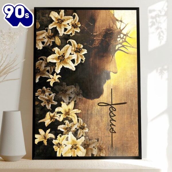 Jesus Flower Of Faith Canvas Posters