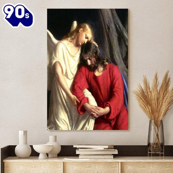 Jesus Gethsemane Canvas Picture Jesus Christ Canvas Art Christian Wall Canvas , Christian Gifts Christmas