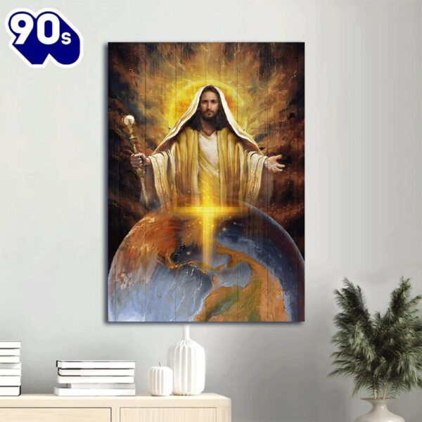 Jesus Got The Whole World In His Hands Canvas Wall Art