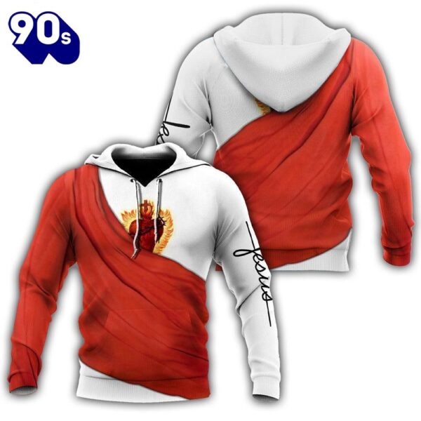 Jesus Is My Heart God 3D Hoodie