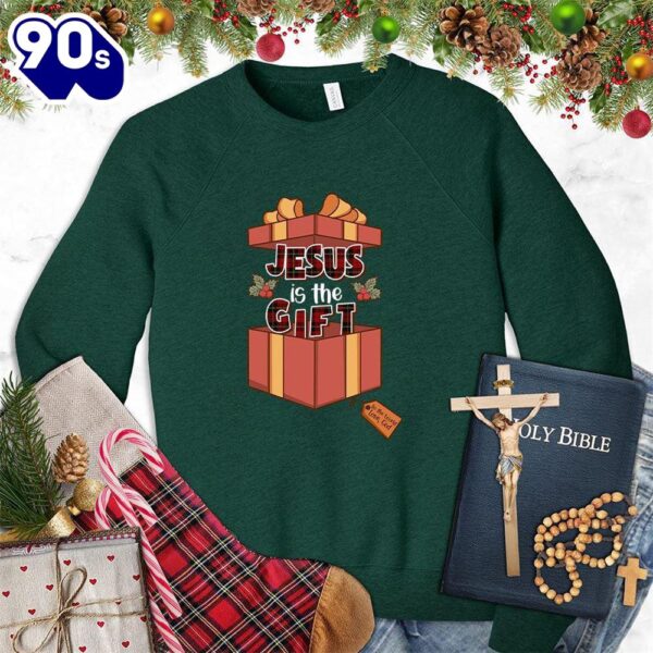 Jesus Is The Gift Colored Edition Sweatshirt Gift Xmas