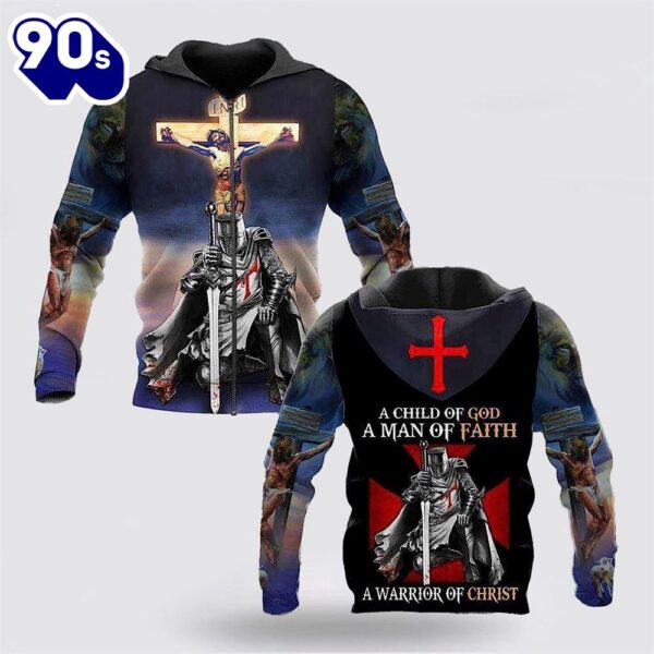 Jesus Knight Templar Child Of God 3D Hoodies For Women Men