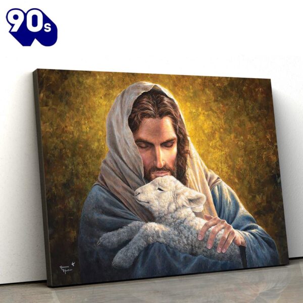 Jesus Lamb 1 – Jesus Canvas Wall Art – Christian Wall Art  Gift For Christmas