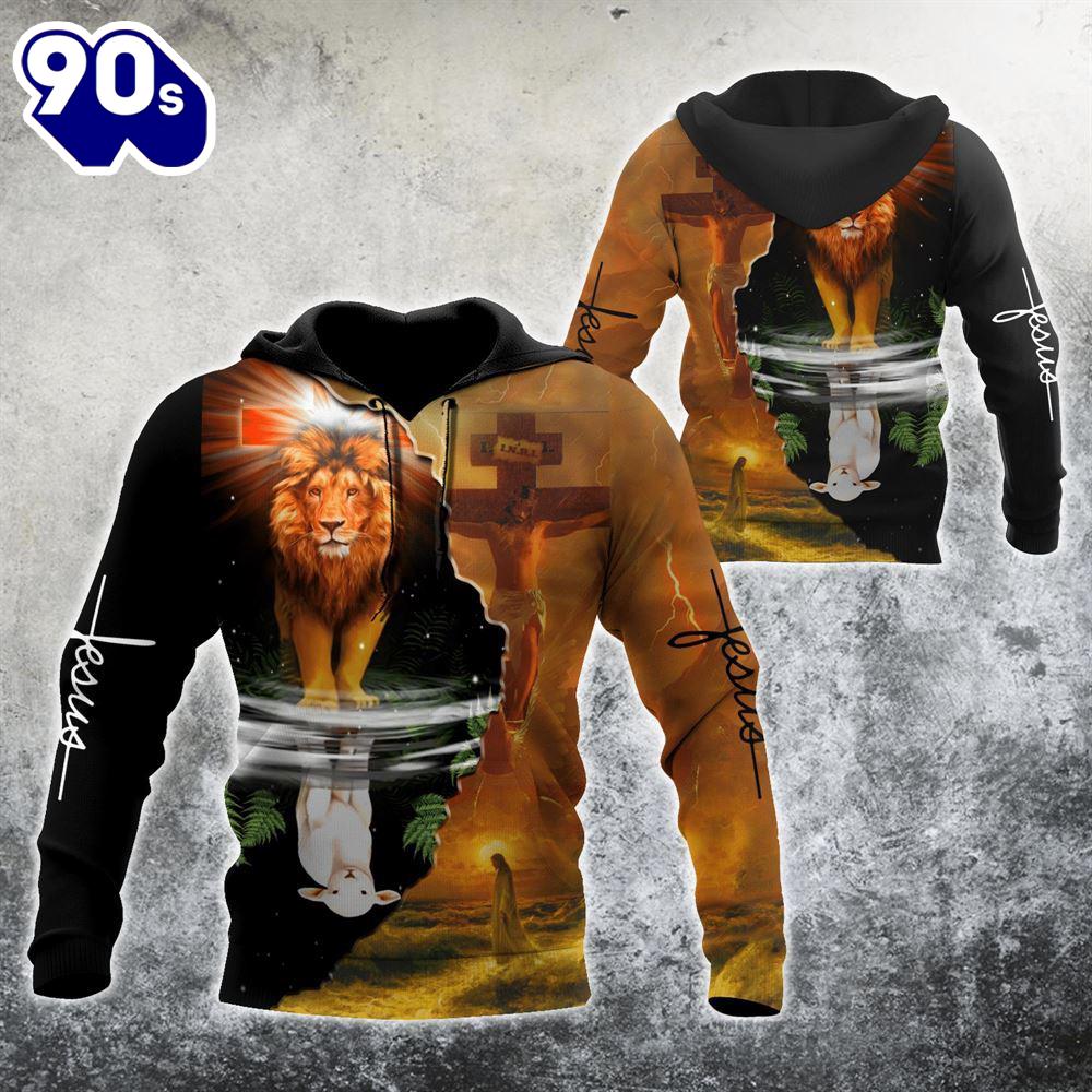 Jesus Lion Lamp God 3D Hoodie Jesus Lion Lamp God 3D Hoodie