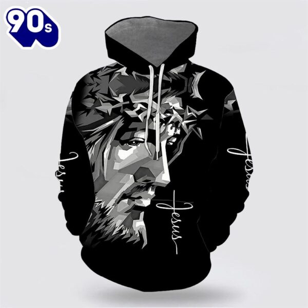Jesus Portrait 3D Hoodies For Women Men
