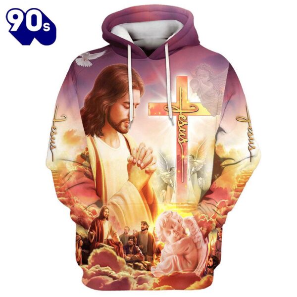 Jesus Prays For His Disciples 3D Hoodies Jesus Hoodie