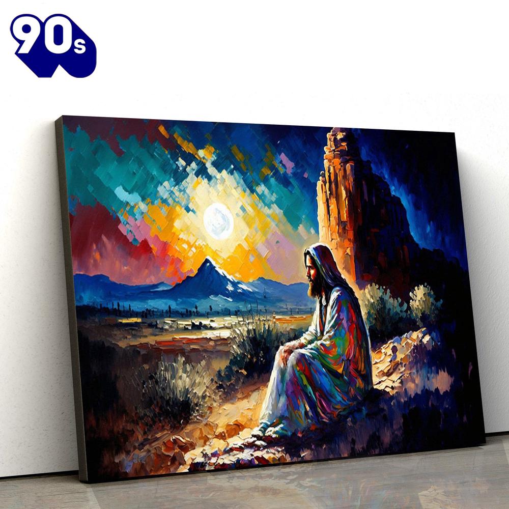 Jesus Prays In The Arizona Desert Canvas Pictures Jesus Christ Canvas Art Gift For Christmas Jesus Prays In The Arizona Desert Canvas Pictures Jesus Christ Canvas Art Gift For Christmas