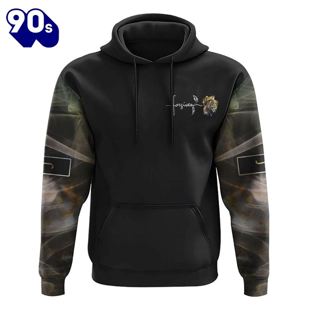 Jesus Rose Forgiven Smoke 3D Hoodie Jesus Rose Forgiven Smoke 3D Hoodie