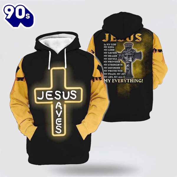 Jesus Save Jesus Is My God My King 3D Hoodies For Women Men