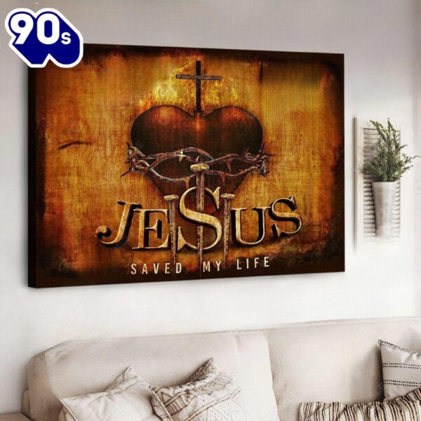 Jesus Save My Life Canvas Wall Art