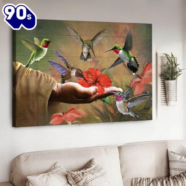 Jesus Save My Life Humingbird Peace And Grace Canvas Wall Art