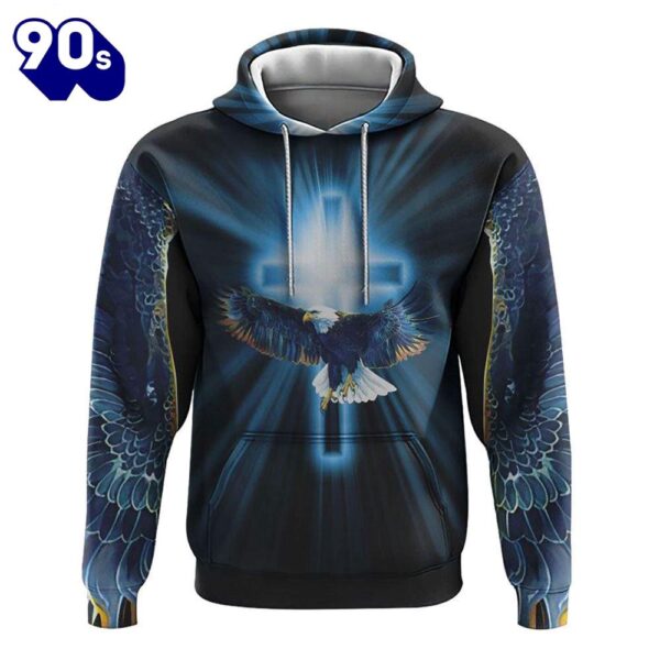 Jesus Saved My Life Eagle 3D Hoodie