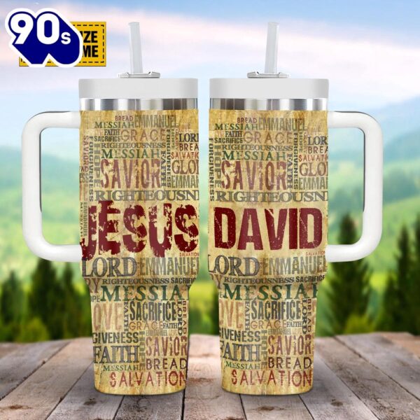 Christian Jesus Savior God’s Words Customized Stanley Tumbler 40oz